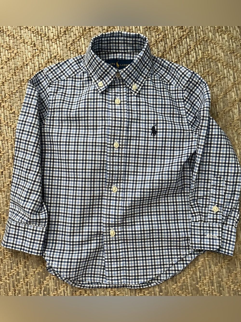 Ralph Lauren Little Boys Plaid Dress Shirt 2T